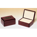 Rosewood Piano Finish Jewelry Box (5 5/8"x4 3/8"x2 1/4")